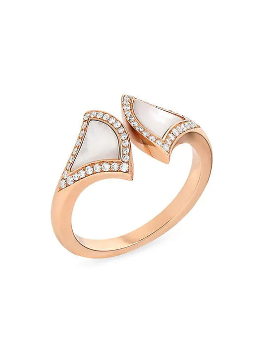 [✨ROSE✨]DREAM MOP DIAMOND OPEN RING
