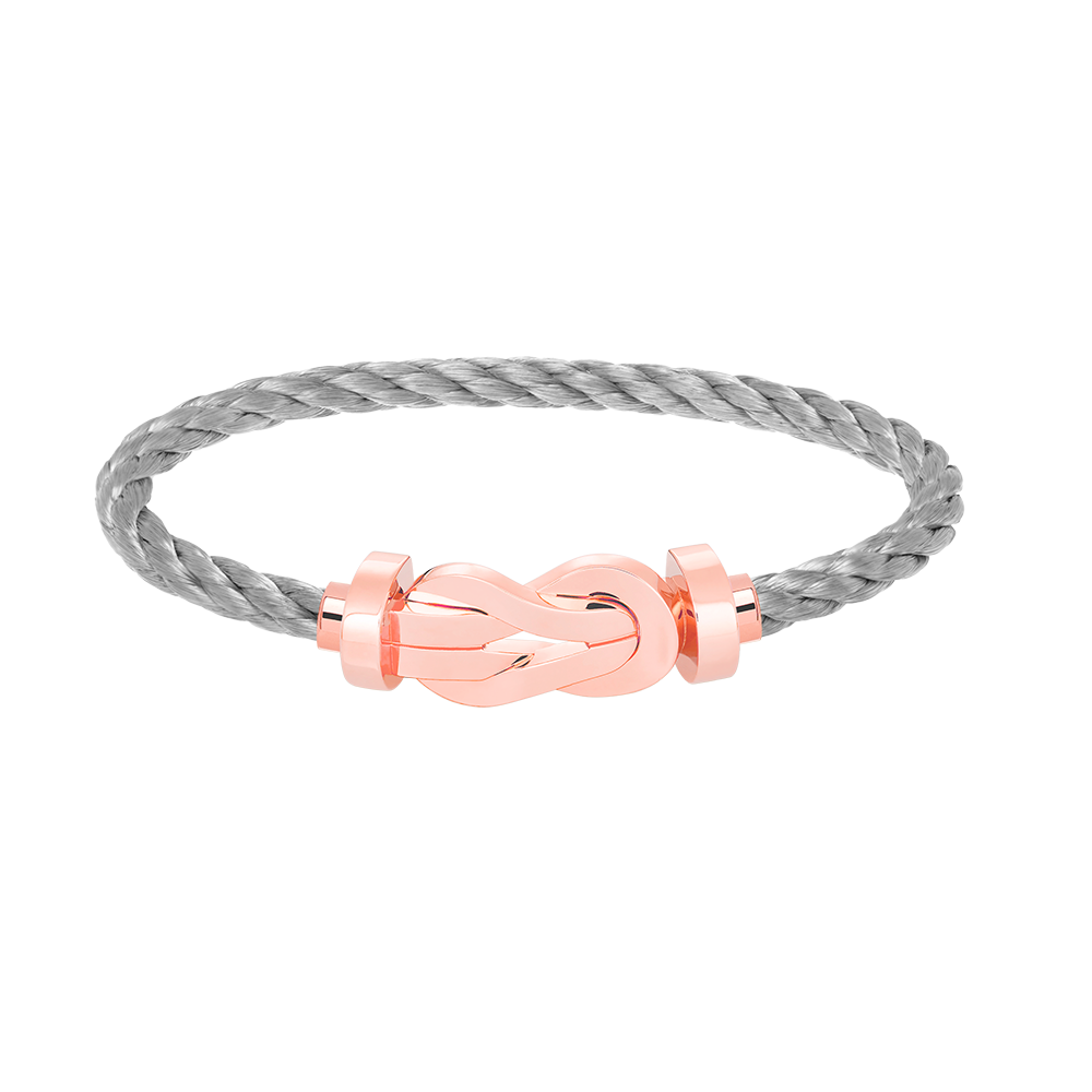 [✨ROSE✨]CHANCE LARGE 8 FIGURE BUCKLE NO DIAMOND BRACELET ROSE GOLD