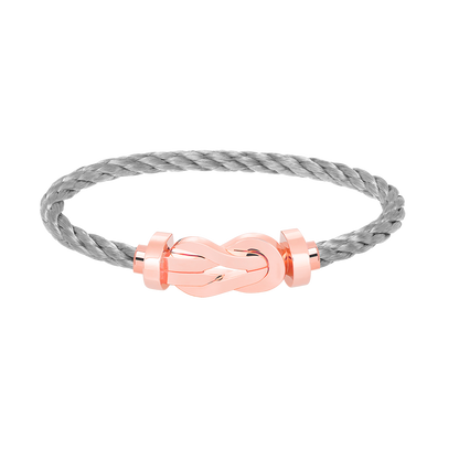 [✨ROSE✨]CHANCE LARGE 8 FIGURE BUCKLE NO DIAMOND BRACELET ROSE GOLD