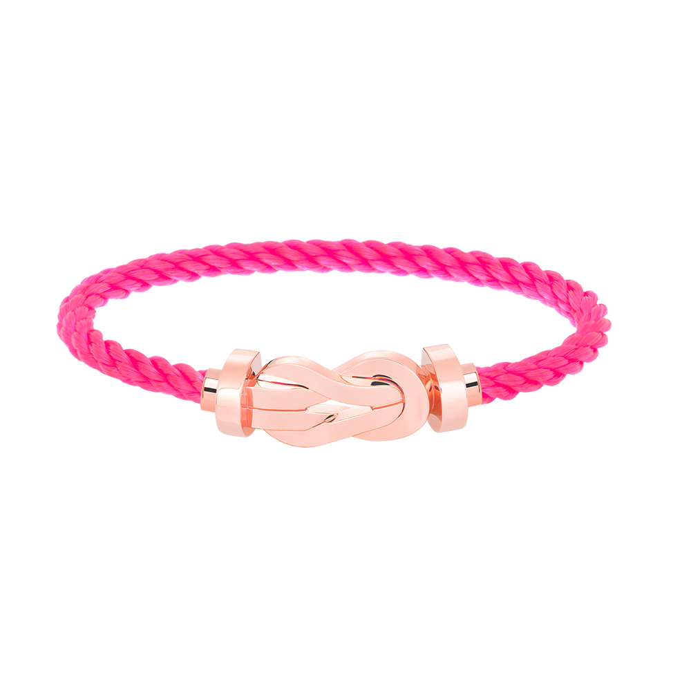 [✨ROSE✨]CHANCE LARGE 8 FIGURE BUCKLE NO DIAMOND BRACELET ROSE GOLD