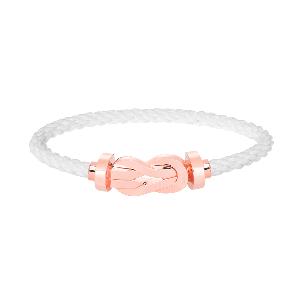 [✨ROSE✨]CHANCE LARGE 8 FIGURE BUCKLE NO DIAMOND BRACELET ROSE GOLD