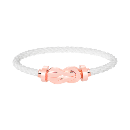 [✨ROSE✨]CHANCE LARGE 8 FIGURE BUCKLE NO DIAMOND BRACELET ROSE GOLD