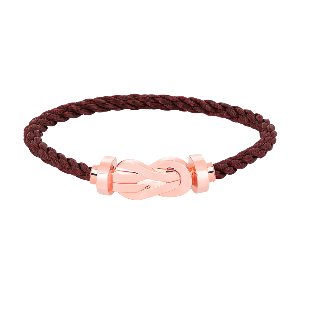 [✨ROSE✨]CHANCE LARGE 8 FIGURE BUCKLE NO DIAMOND BRACELET ROSE GOLD