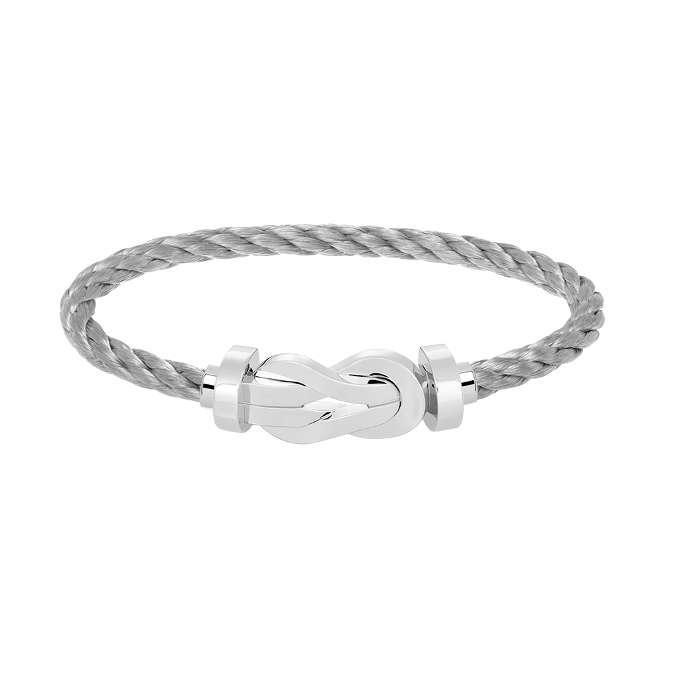 [✨ROSE✨]CHANCE LARGE 8 FIGURE BUCKLE NO DIAMOND BRACELET SILVER