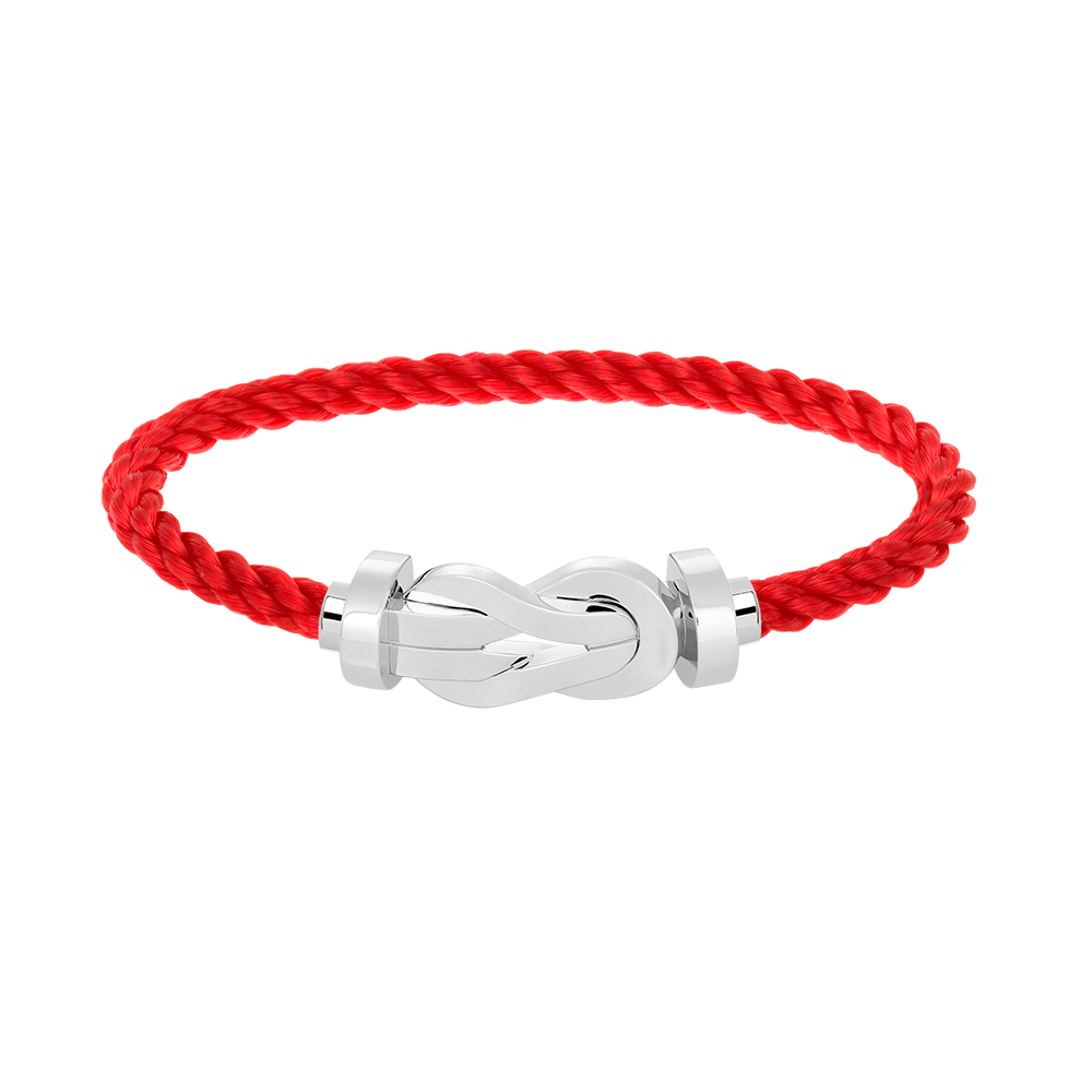 [✨ROSE✨]CHANCE LARGE 8 FIGURE BUCKLE NO DIAMOND BRACELET SILVER