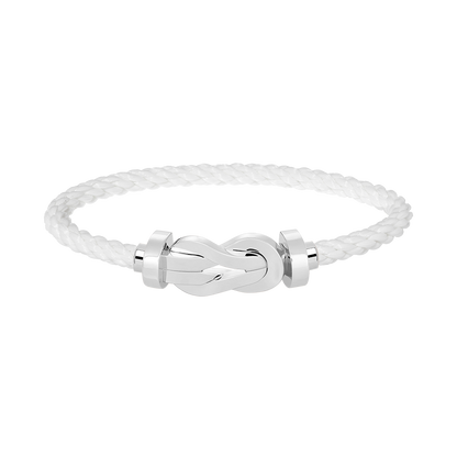 [✨ROSE✨]CHANCE LARGE 8 FIGURE BUCKLE NO DIAMOND BRACELET SILVER
