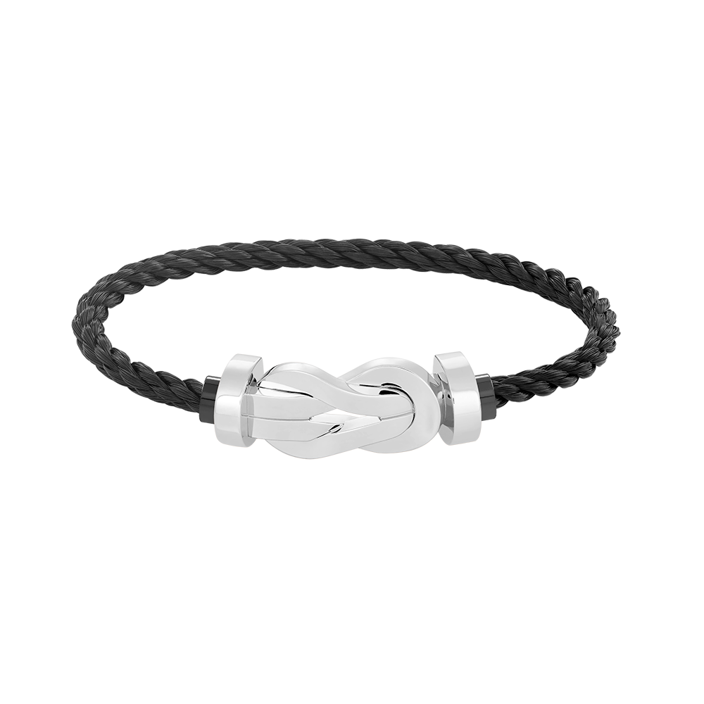 [✨ROSE✨]CHANCE LARGE 8 FIGURE BUCKLE NO DIAMOND BRACELET SILVER