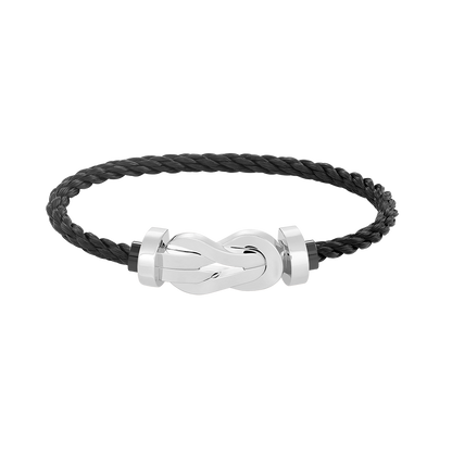 [✨ROSE✨]CHANCE LARGE 8 FIGURE BUCKLE NO DIAMOND BRACELET SILVER