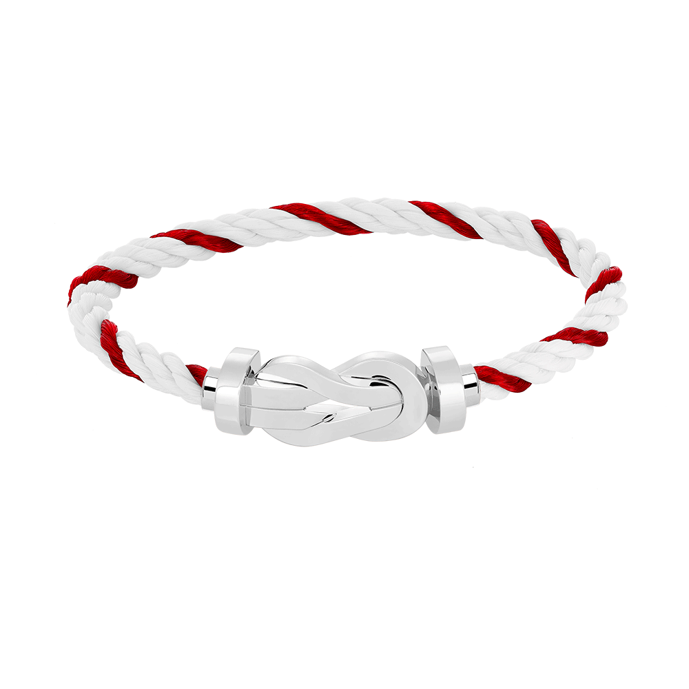 [✨ROSE✨]CHANCE LARGE 8 FIGURE BUCKLE NO DIAMOND BRACELET SILVER