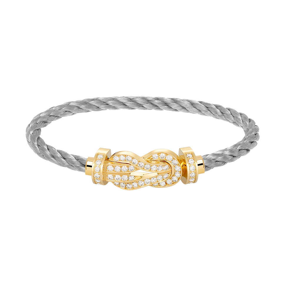 [✨ROSE✨]CHANCE LARGE 8 FIGURE BUCKLE FULLDIAMOND BRACELET GOLD