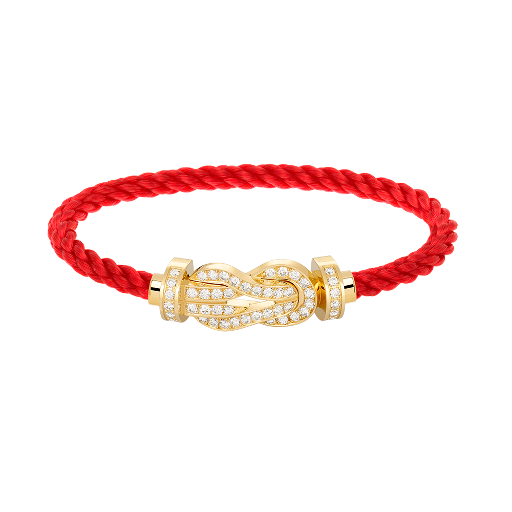 [✨ROSE✨]CHANCE LARGE 8 FIGURE BUCKLE FULLDIAMOND BRACELET GOLD