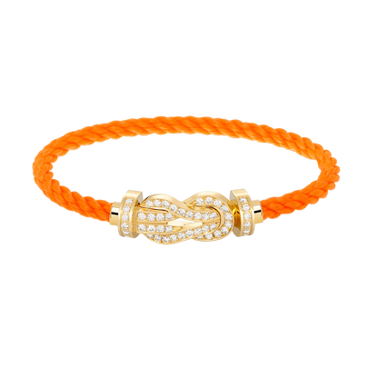 [✨ROSE✨]CHANCE LARGE 8 FIGURE BUCKLE FULLDIAMOND BRACELET GOLD