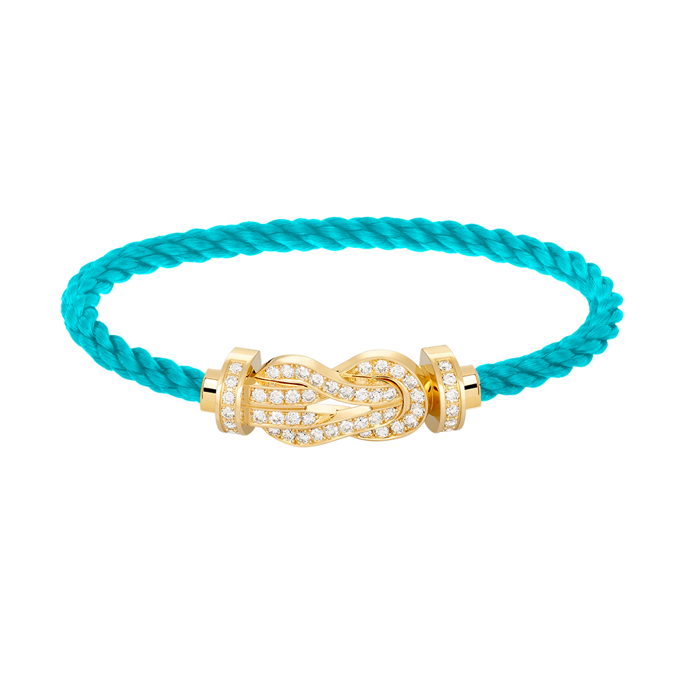 [✨ROSE✨]CHANCE LARGE 8 FIGURE BUCKLE FULLDIAMOND BRACELET GOLD