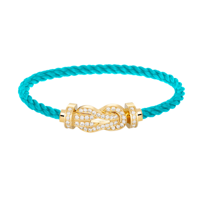 [✨ROSE✨]CHANCE LARGE 8 FIGURE BUCKLE FULLDIAMOND BRACELET GOLD
