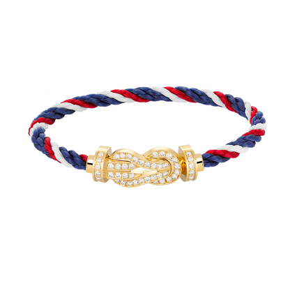 [✨ROSE✨]CHANCE LARGE 8 FIGURE BUCKLE FULLDIAMOND BRACELET GOLD
