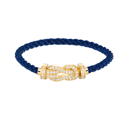 [✨ROSE✨]CHANCE LARGE 8 FIGURE BUCKLE FULLDIAMOND BRACELET GOLD