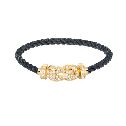 [✨ROSE✨]CHANCE LARGE 8 FIGURE BUCKLE FULLDIAMOND BRACELET GOLD