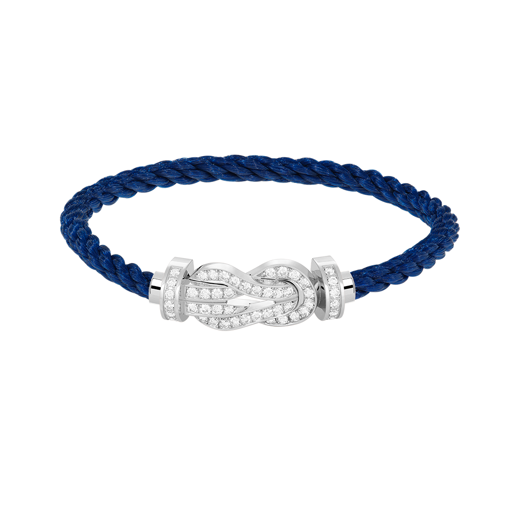 [✨ROSE✨]CHANCE LARGE 8 FIGURE BUCKLE FULL DIAMOND BRACELET SILVER