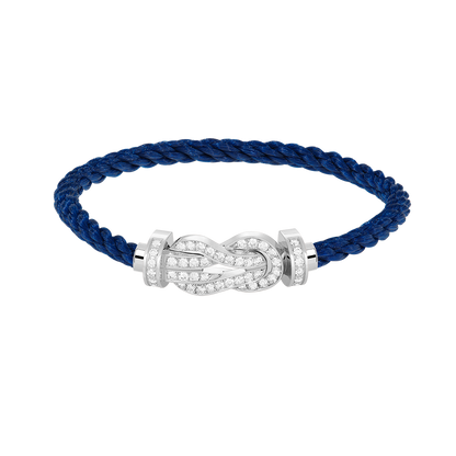 [✨ROSE✨]CHANCE LARGE 8 FIGURE BUCKLE FULL DIAMOND BRACELET SILVER