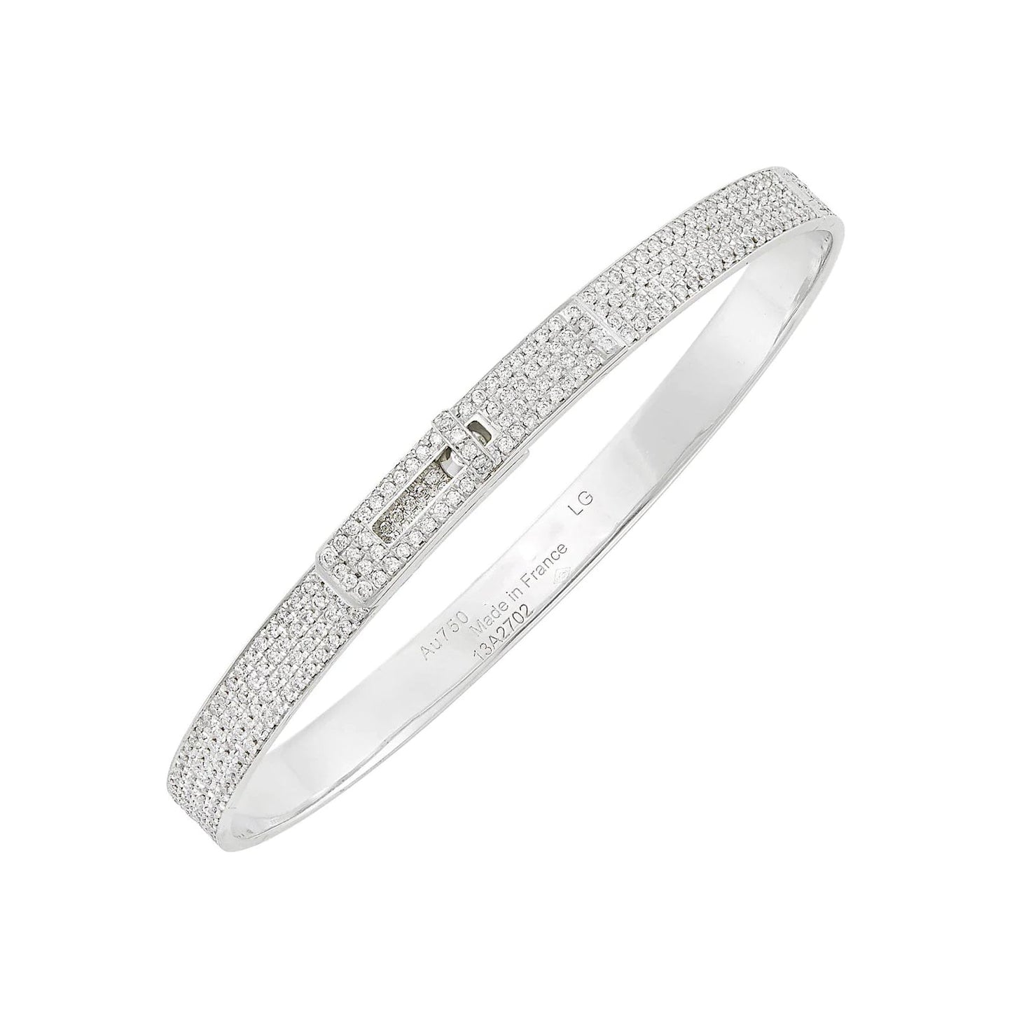 [✨ROSE✨]HM KELLY BRACELET IN SILVER AND FULL PAVE DIAMOND