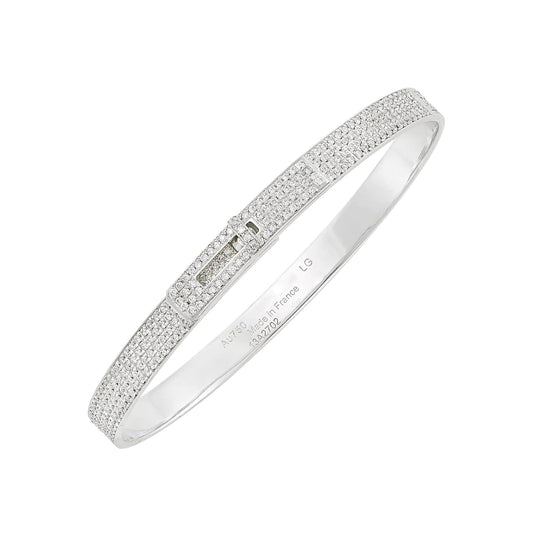 [✨ROSE✨]HM KELLY BRACELET IN SILVER AND FULL PAVE DIAMOND