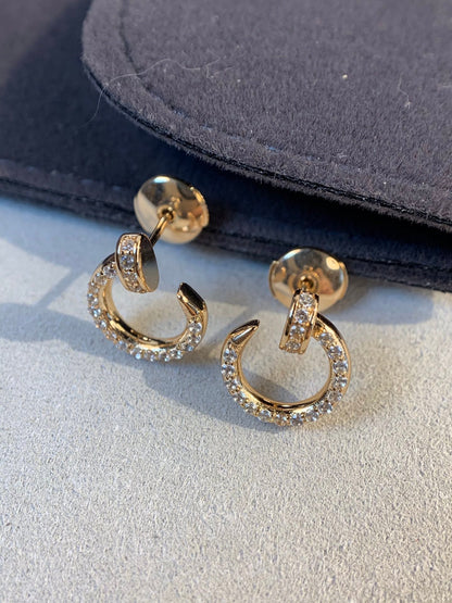 [✨ROSE✨]JUSTE EARRINGS GOLD DIAMONDS