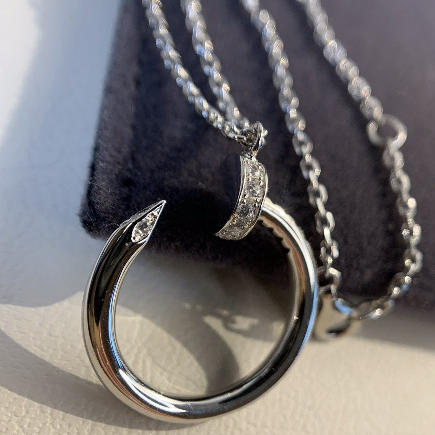 [✨ROSE✨]JUSTE NECKLACE SILVER