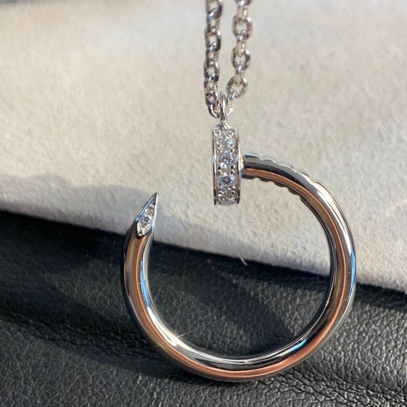 [✨ROSE✨]JUSTE NECKLACE SILVER