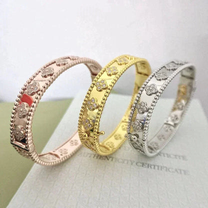 [✨ROSE✨]CLOVER BRACELET 8MM DIAMONDS