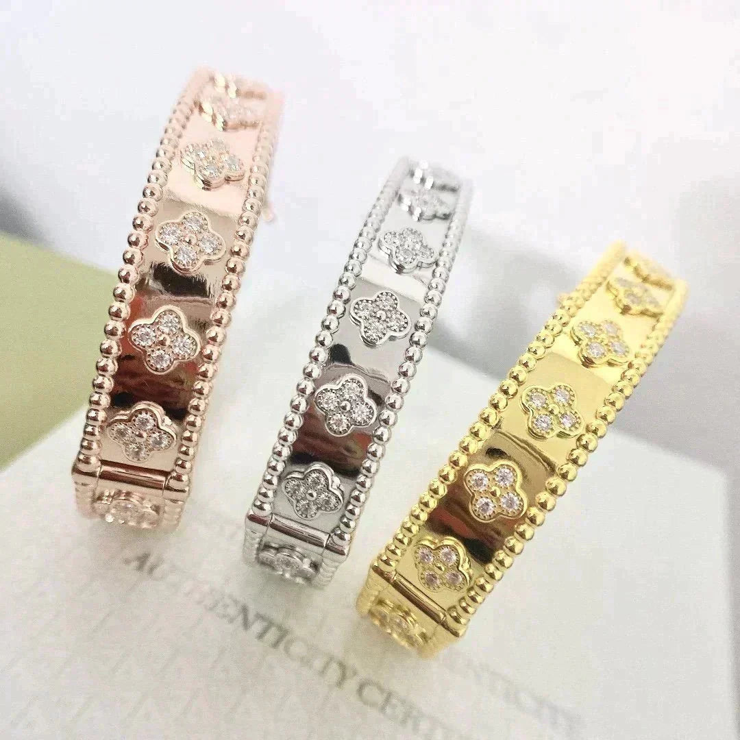 [✨ROSE✨]CLOVER BRACELET 8MM DIAMONDS