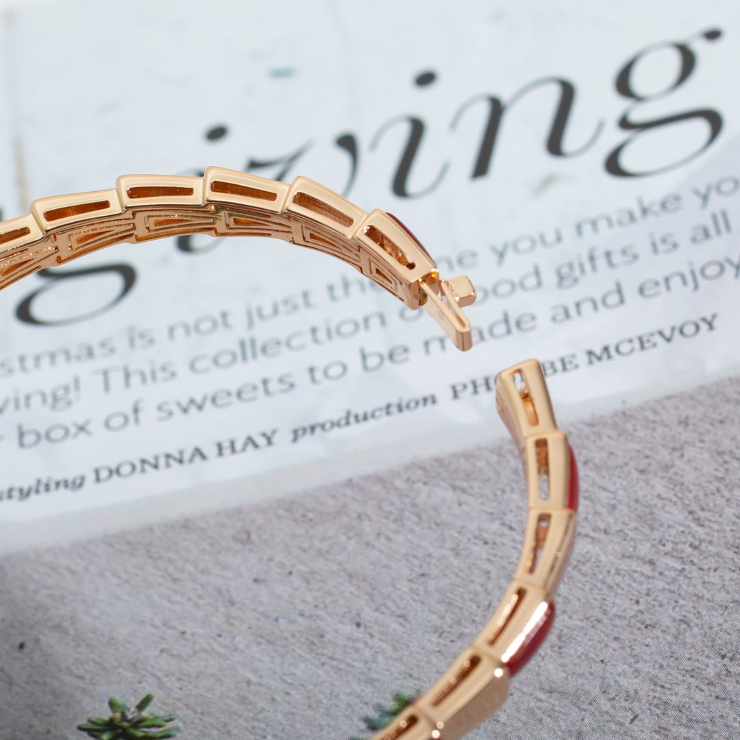 [✨ROSE✨]SERPENTI BRACELET PINK GOLD RUBELLITE