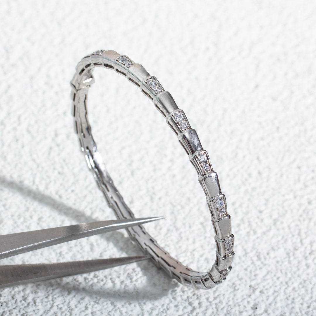 [✨ROSE✨]SERPENTI BRACELET SILVER DIAMOND