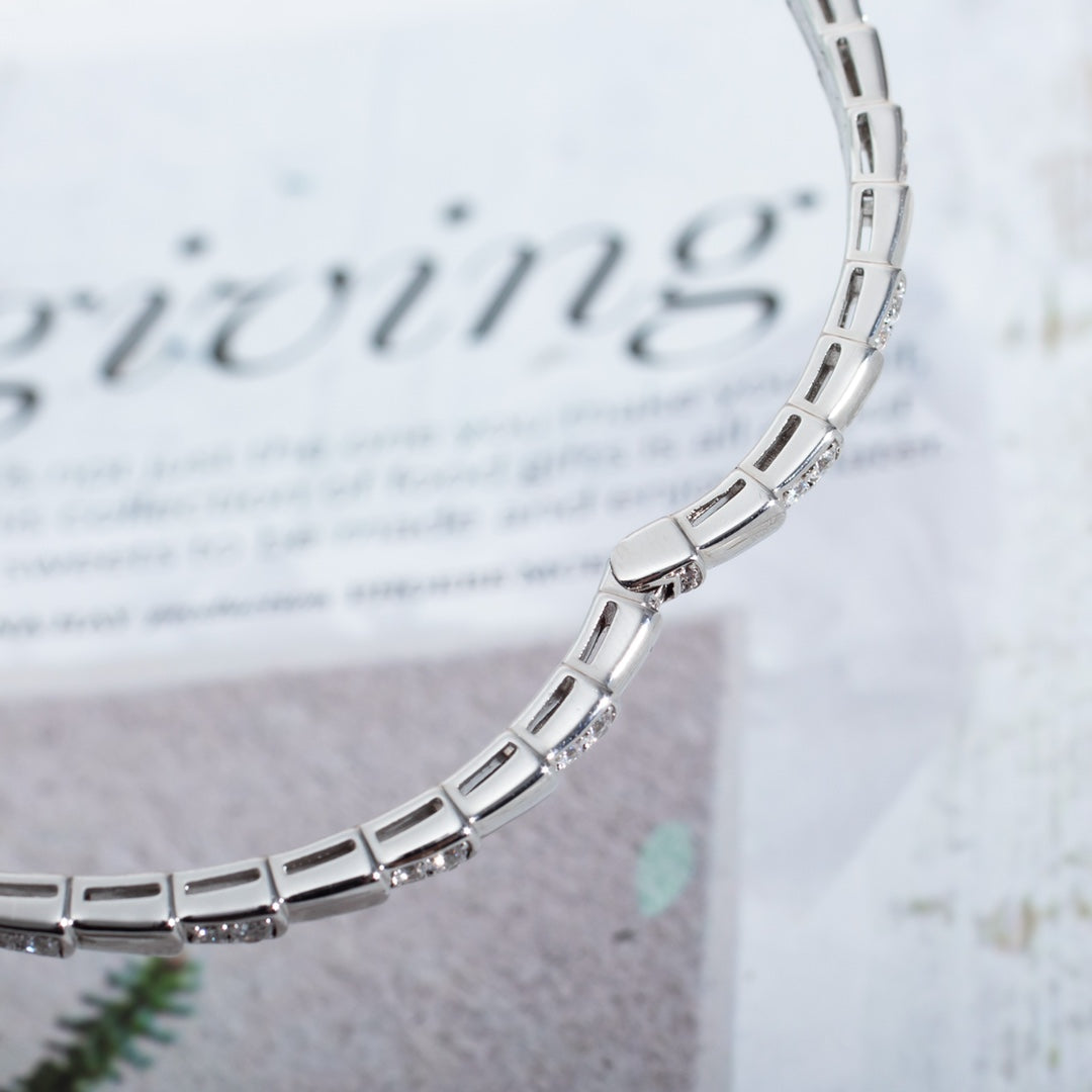 [✨ROSE✨]SERPENTI BRACELET SILVER DIAMOND