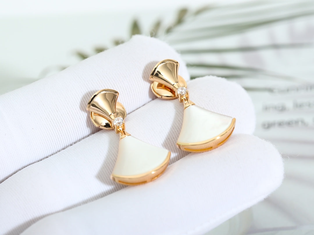 [✨ROSE✨]DREAM MOP PINK GOLD EARRINGS