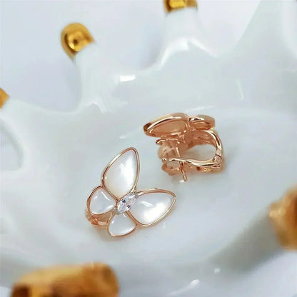 [✨ROSE✨]BUTTERFLY MOP DIAMOND EARRINGS