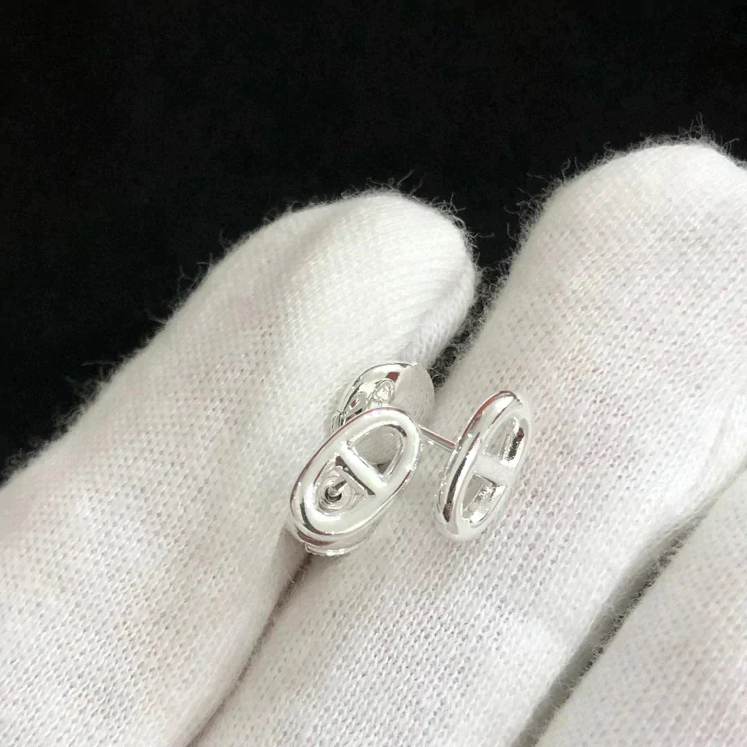 [✨ROSE✨]CHAINE SMALL EARRINGS GOLD AND SILVER