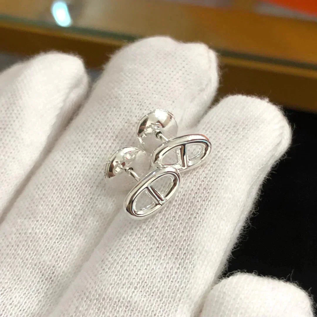[✨ROSE✨]CHAINE SMALL EARRINGS GOLD AND SILVER