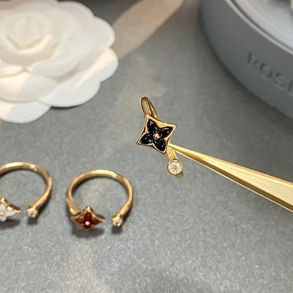 [✨ROSE✨]STAR 1 DIAMOND OPEN RING