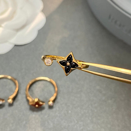 [✨ROSE✨]STAR 1 DIAMOND OPEN RING