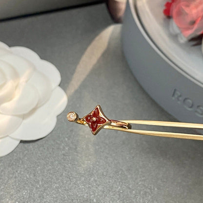 [✨ROSE✨]STAR 1 DIAMOND OPEN RING