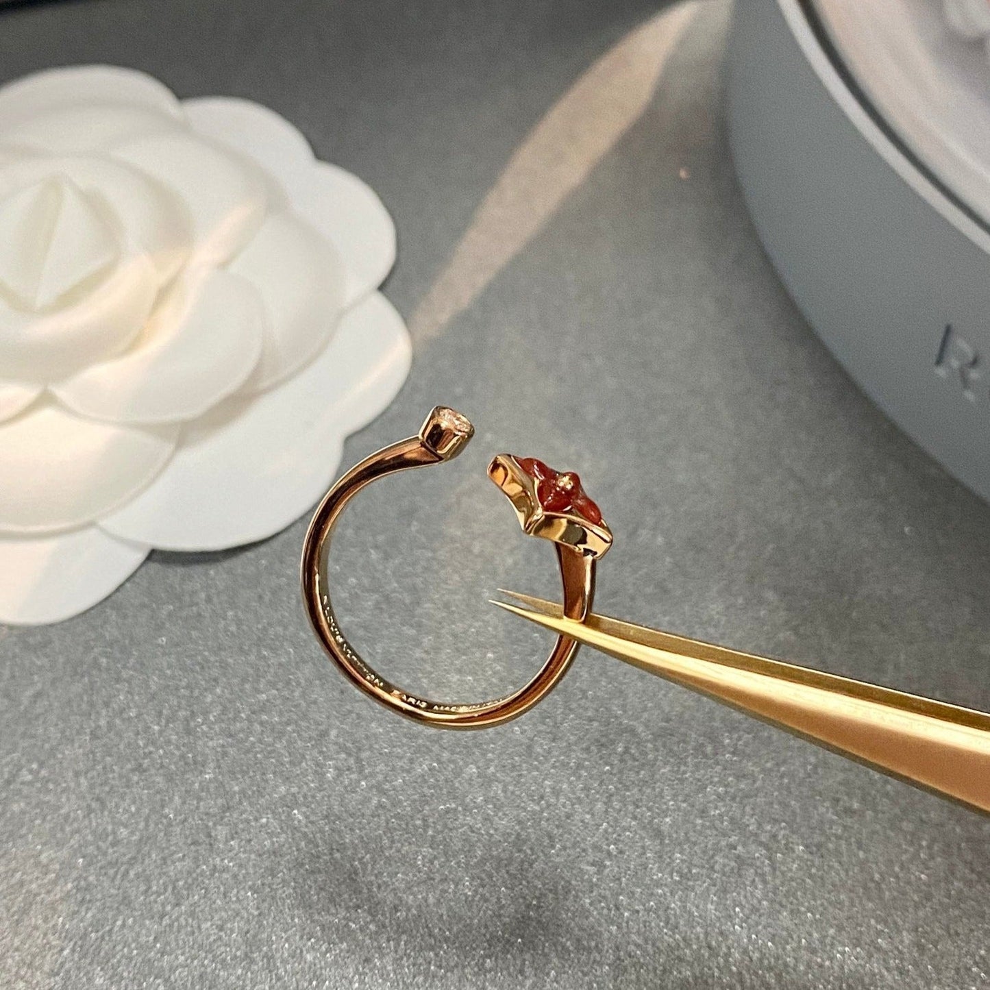 [✨ROSE✨]STAR 1 DIAMOND OPEN RING