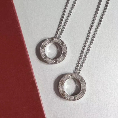 [✨ROSE✨]LOVE NECKLACE ADJUSTABLE SILVER