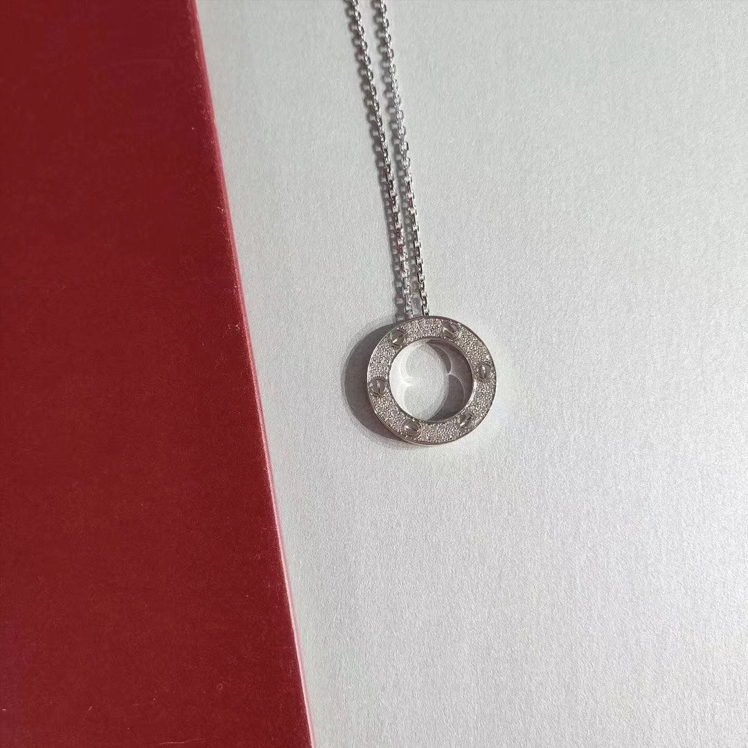 [✨ROSE✨]LOVE NECKLACE ADJUSTABLE SILVER