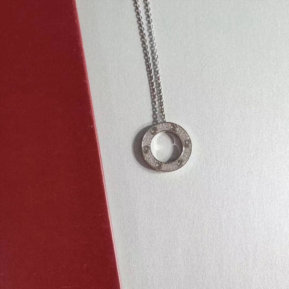 [✨ROSE✨]LOVE NECKLACE ADJUSTABLE SILVER