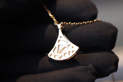 [✨ROSE✨]DREAM NECKLACE WHITE MOP PINK GOLD 1 DIAMOND