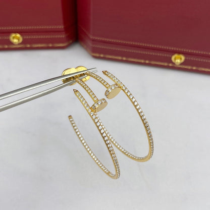 [✨ROSE✨]JUSTE EARRINGS FULL DIAMONDS 1.8MM