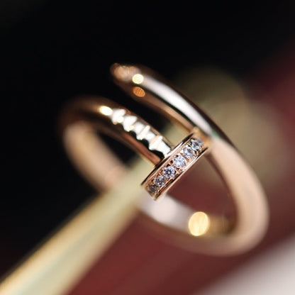 [✨ROSE✨]JUSTE RING 2.65MM PINK GOLD DIAMOND