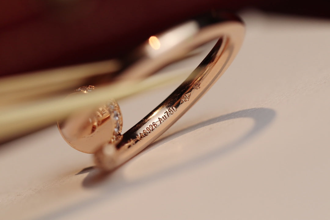 [✨ROSE✨]JUSTE RING 2.65MM PINK GOLD DIAMOND