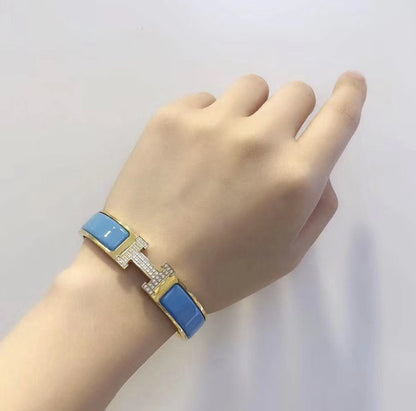 [✨ROSE✨]H CLOUD BLUE BRACELET GOLD DIAMOND
