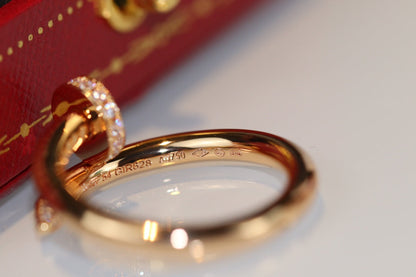 [✨ROSE✨]JUSTE RING 2.65MM GOLD DIAMOND